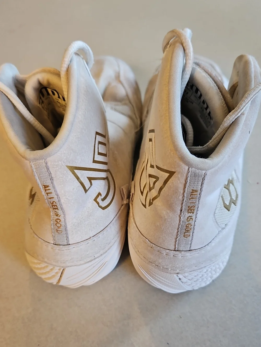Rudis White Wrestling Shoes